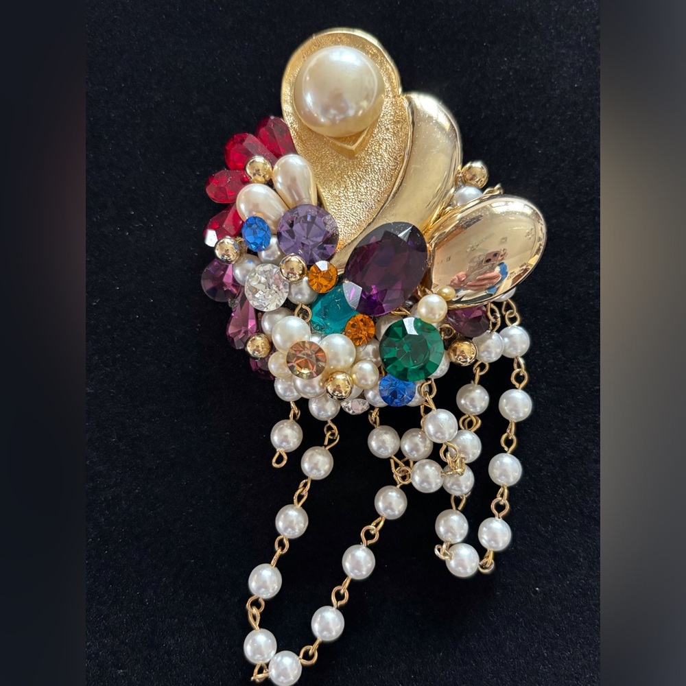 Multicolor Crystal Statement Earrings Set - image 2